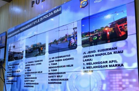 Ilustrasi banyak pengendara kena tilang elektronik mobile di Pekanbaru (foto/int)